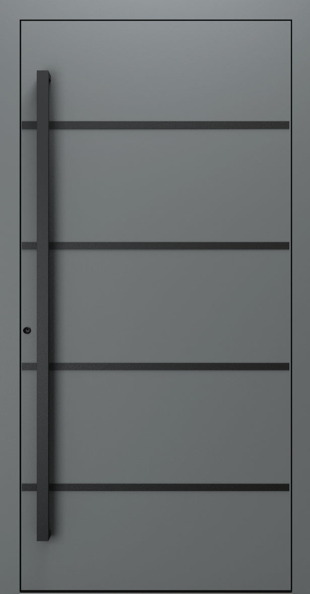 Turenwerke SL75 Design 22 Premium75 aluminium door in basalt grey RAL 7012