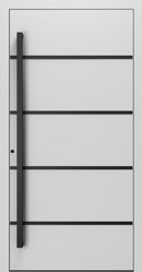 Turenwerke SL75 Design 22 Premium75 aluminium door in light grey RAL 7035
