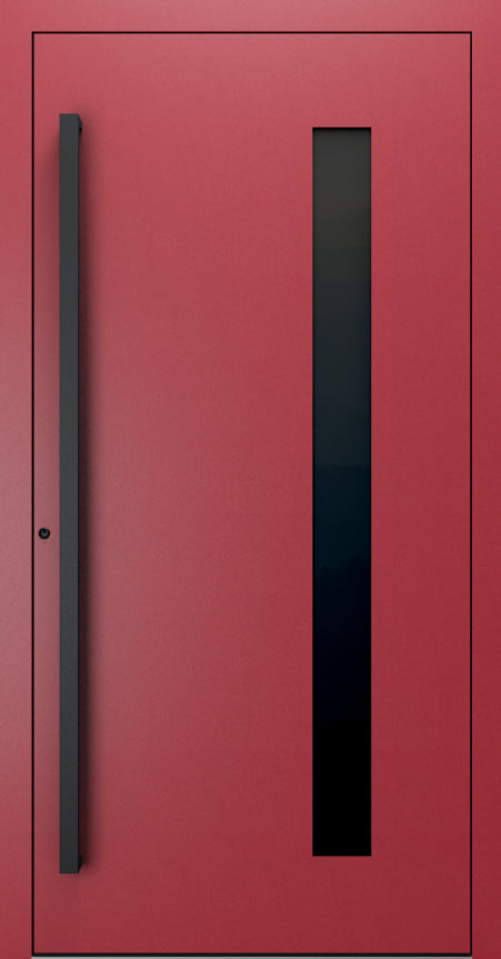 Turenwerke SL75 Design 24 Premium75 aluminium door in purple red RAL 3004