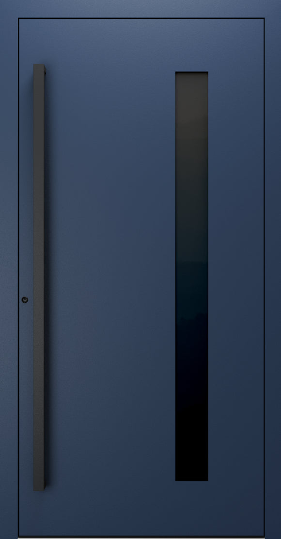 Turenwerke SL75 Design 24 Premium75 aluminium door in sapphire blue RAL 5003