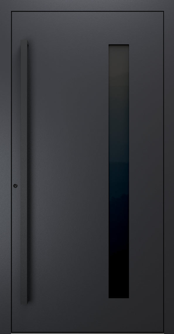 Turenwerke SL75 Design 24 Premium75 aluminium door in black grey RAL 7021