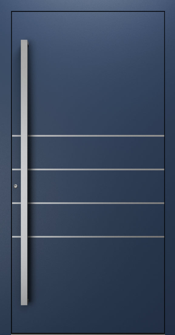 Turenwerke SL75 Design 270 Premium75 aluminium door in sapphire blue RAL 5003