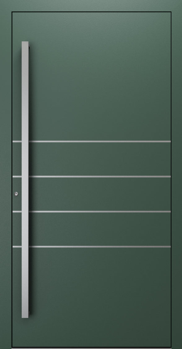 Turenwerke SL75 Design 270 Premium75 aluminium door in fir green RAL 6009