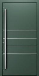 Turenwerke SL75 Design 270 Premium75 aluminium door in fir green RAL 6009