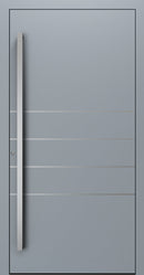 Turenwerke SL75 Design 270 Premium75 aluminium door in silver grey RAL 7001
