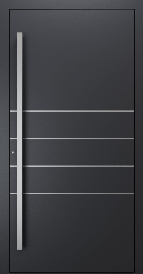Turenwerke SL75 Design 270 Premium75 aluminium door in black grey RAL 7021