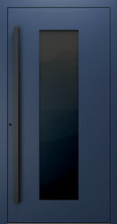 Turenwerke SL75 Design 28 Premium75 aluminium door in sapphire blue RAL 5003