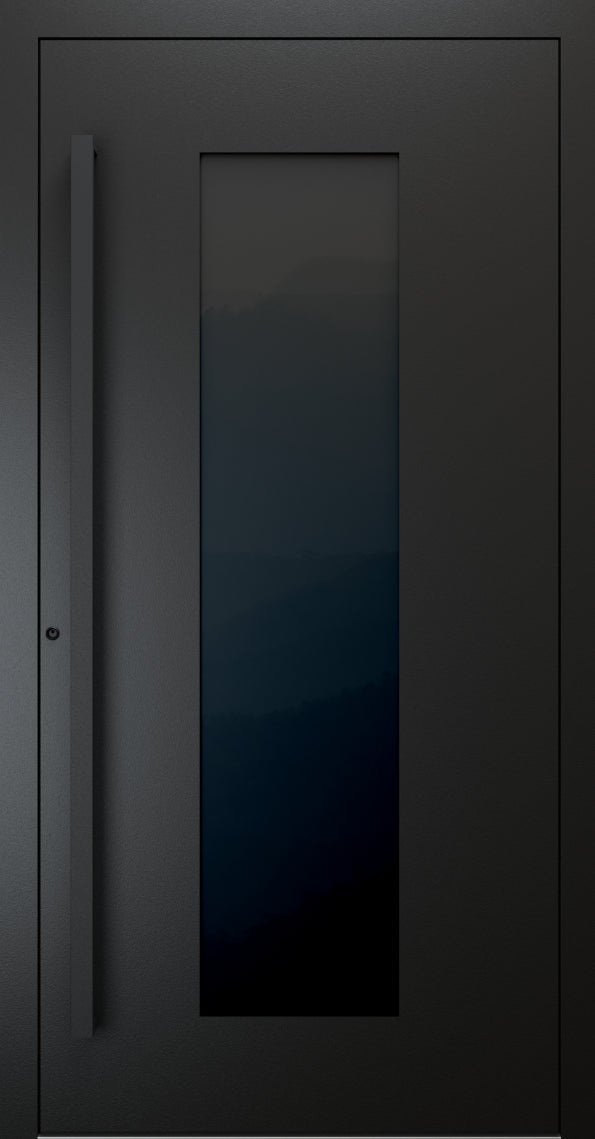 Turenwerke SL75 Design 28 Premium75 aluminium door in jet black RAL 9005