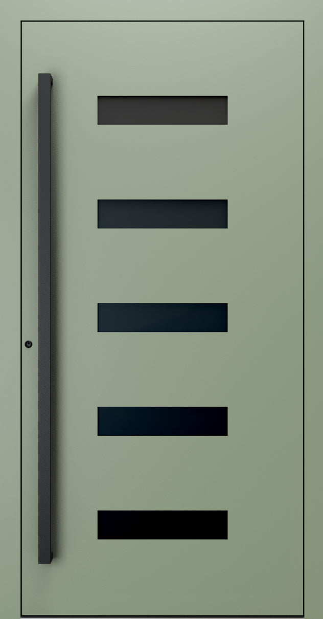 Turenwerke SL75 Design 31 Premium75 Aluminium Door - Pale Green RAL 6021 Blackline
