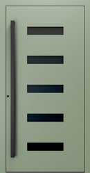 Turenwerke SL75 Design 31 Premium75 Aluminium Door - Pale Green RAL 6021 Blackline