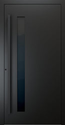 Turenwerke SL75 Design 34 Premium75 aluminium door in jet black RAL 9005