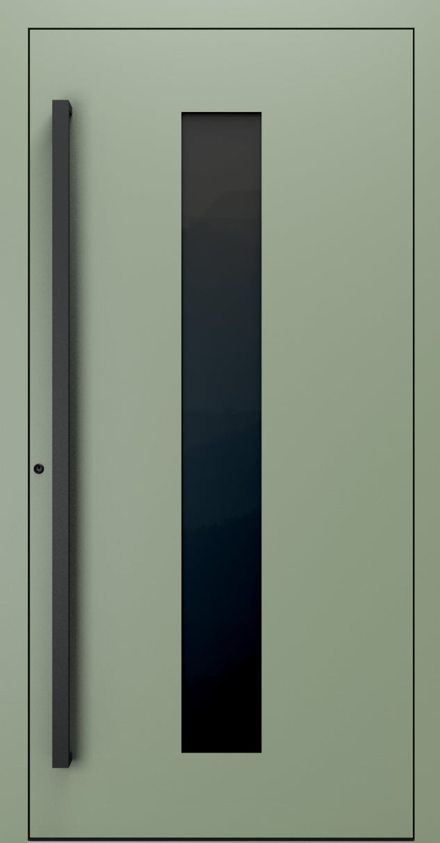 Turenwerke SL75 Design 35 Premium75 Aluminium Door - Pale Green RAL 6021 Blackline