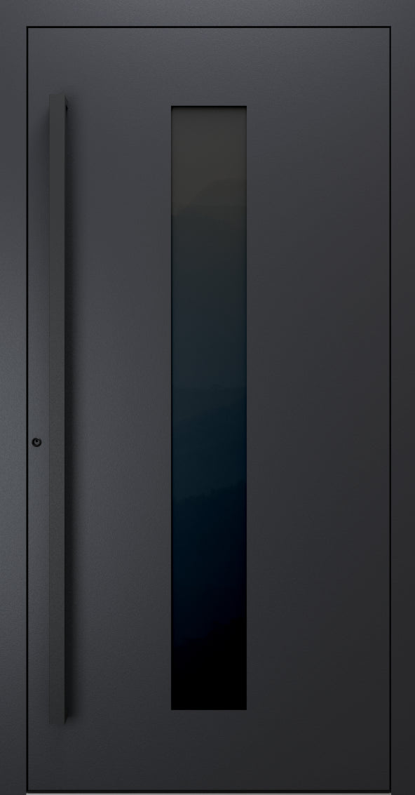 Turenwerke SL75 Design 35 Premium75 aluminium door in black grey RAL 7021
