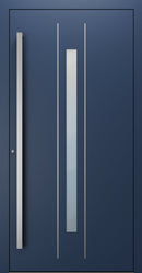 Turenwerke SL75 Design 620 Premium75 aluminium door in sapphire blue RAL 5003