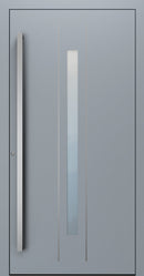 Turenwerke SL75 Design 620 Premium75 aluminium door in silver grey RAL 7001