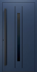 Turenwerke SL75 Design 620B Premium75 aluminium door in sapphire blue RAL 5003