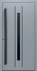 Turenwerke SL75 Design 620B Premium75 aluminium door in silver grey RAL 7001
