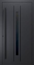 Turenwerke SL75 Design 620B Premium75 aluminium door in black grey RAL 7021