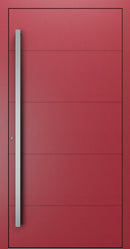 Turenwerke SL75 Design 660 Premium75 aluminium door in purple red RAL 3004