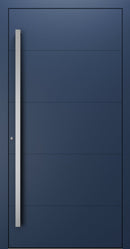 Turenwerke SL75 Design 660 Premium75 aluminium door in sapphire blue RAL 5003