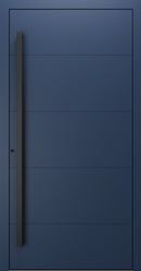 Turenwerke SL75 Design 660B Premium75 aluminium door in sapphire blue RAL 5003