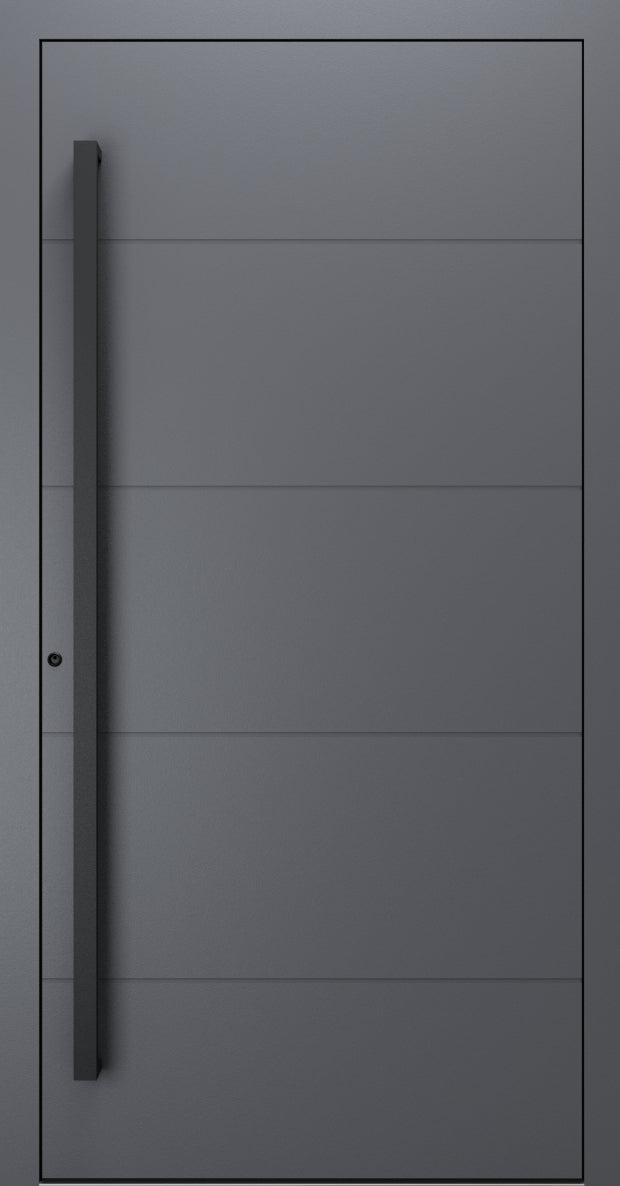 Turenwerke SL75 Design 660B Premium75 aluminium door in slate grey RAL 7015