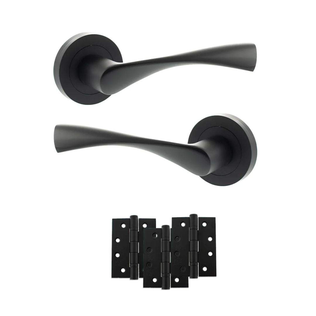 Atlantic ECO20 Eco Aqua on Round Rose Door Handle Pack