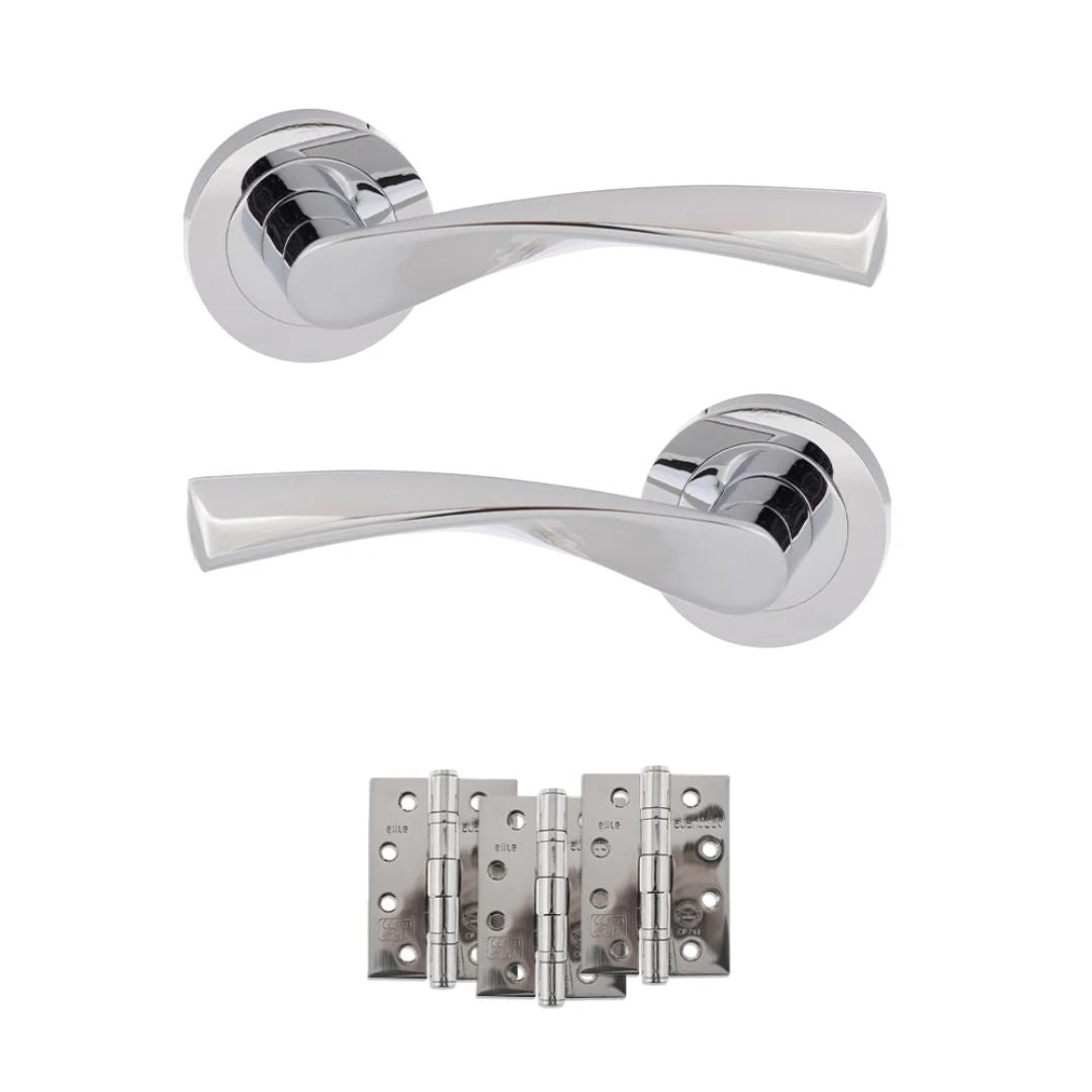 Atlantic ECO20 Eco Aqua on Round Rose Door Handle Pack