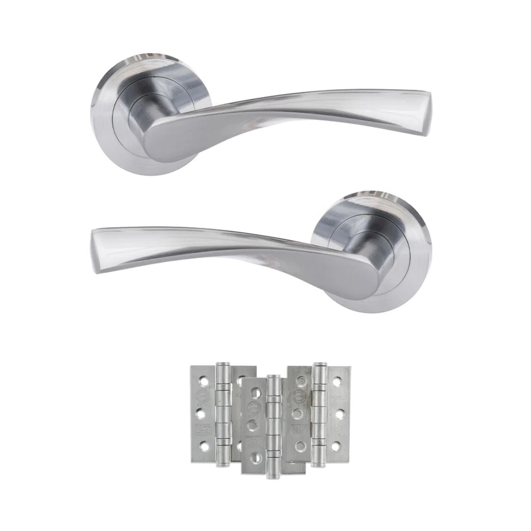 Atlantic ECO20 Eco Aqua on Round Rose Door Handle Pack