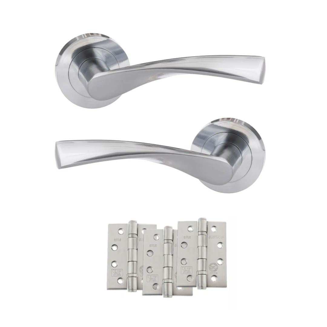 Atlantic ECO20 Eco Aqua on Round Rose Door Handle Pack
