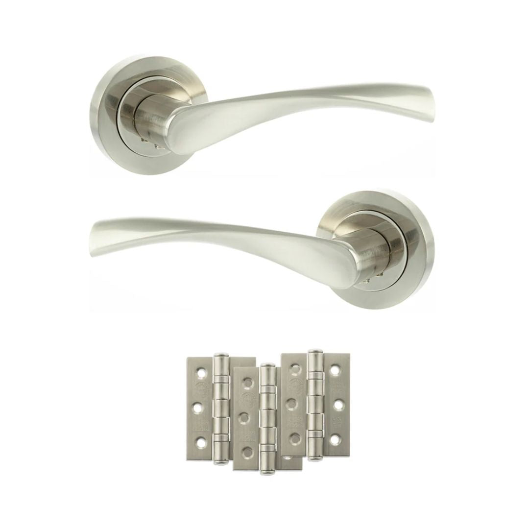 Atlantic ECO20 Eco Aqua on Round Rose Door Handle Pack