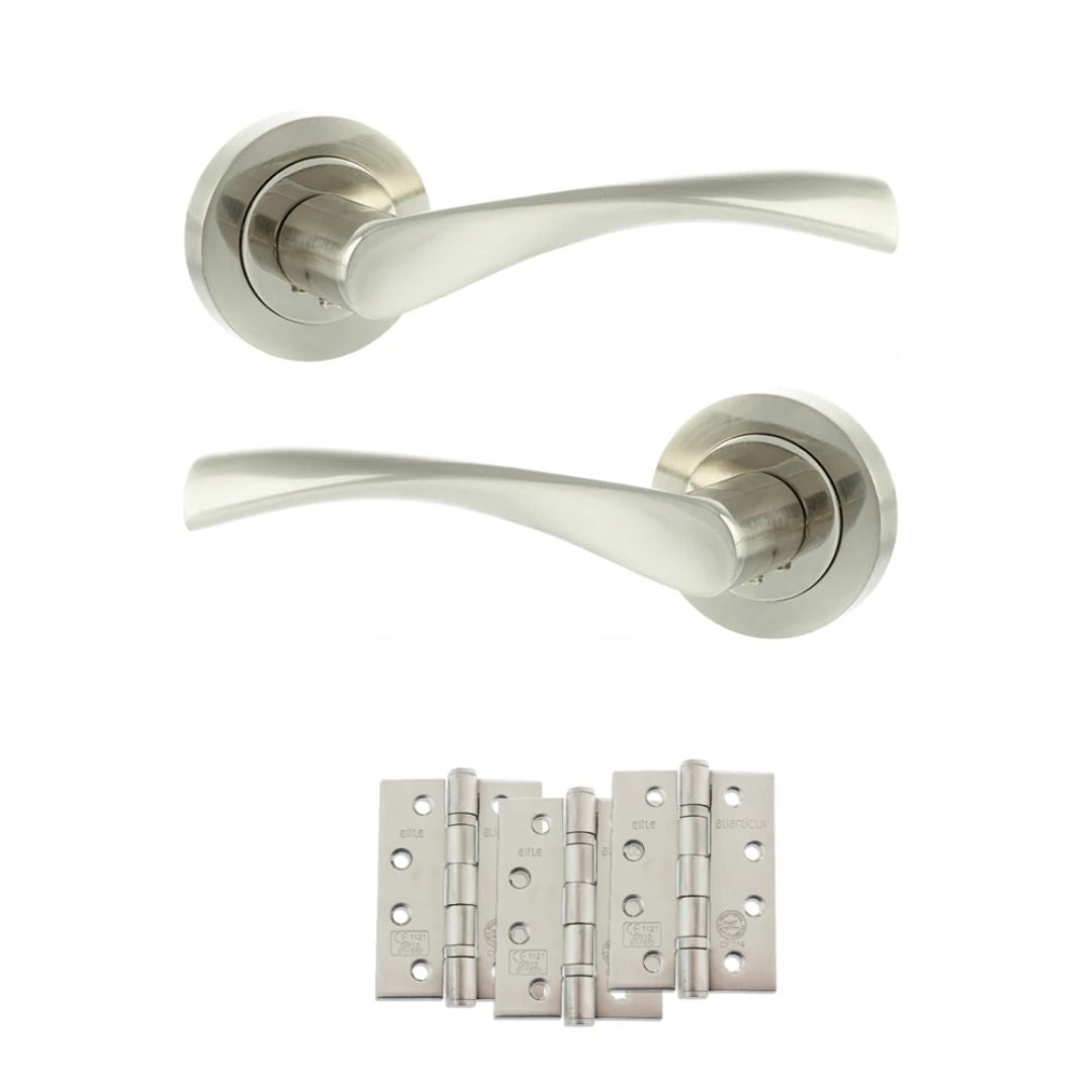 Atlantic ECO20 Eco Aqua on Round Rose Door Handle Pack