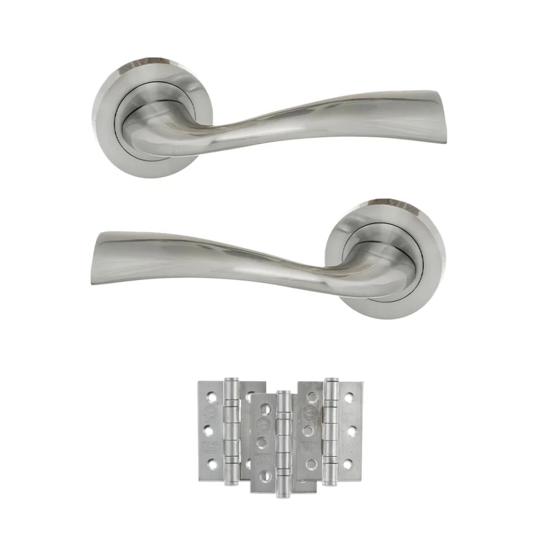 Atlantic ECO30 Eco Wave on Round Rose Door Handle Pack
