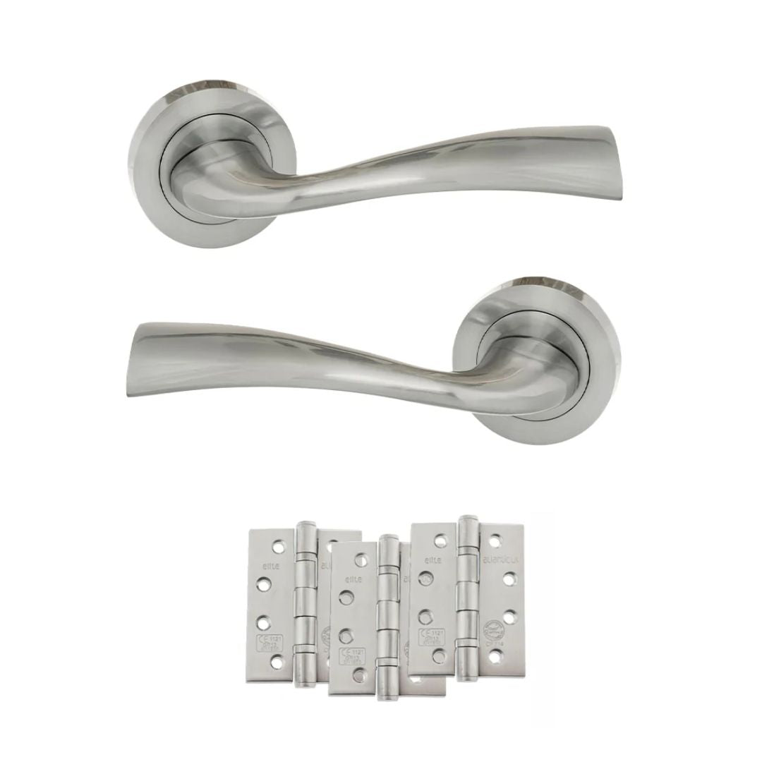 Atlantic ECO30 Eco Wave on Round Rose Door Handle Pack