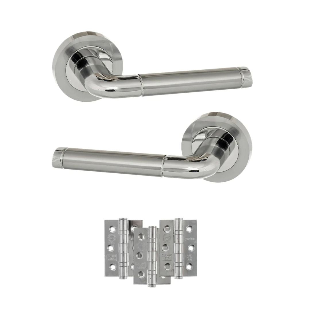 Atlantic ECO40SCPC Eco Ocean on Round Rose Door Handle Pack