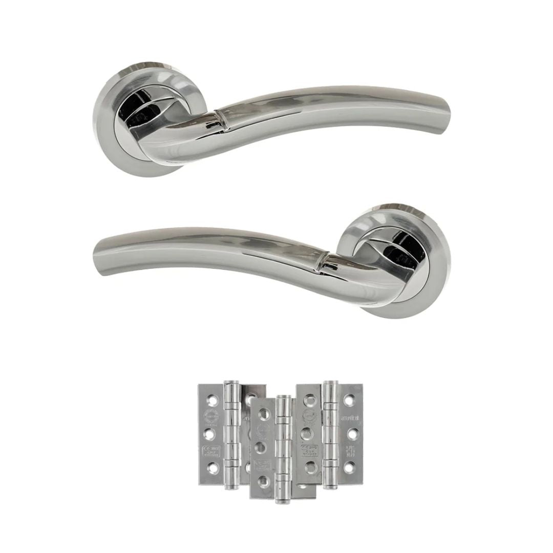 Atlantic ECO50SCPC Eco Crest on Round Rose Door Handle Pack