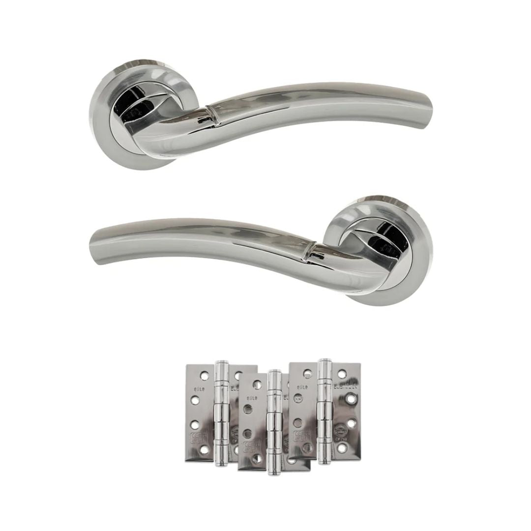 Atlantic ECO50SCPC Eco Crest on Round Rose Door Handle Pack