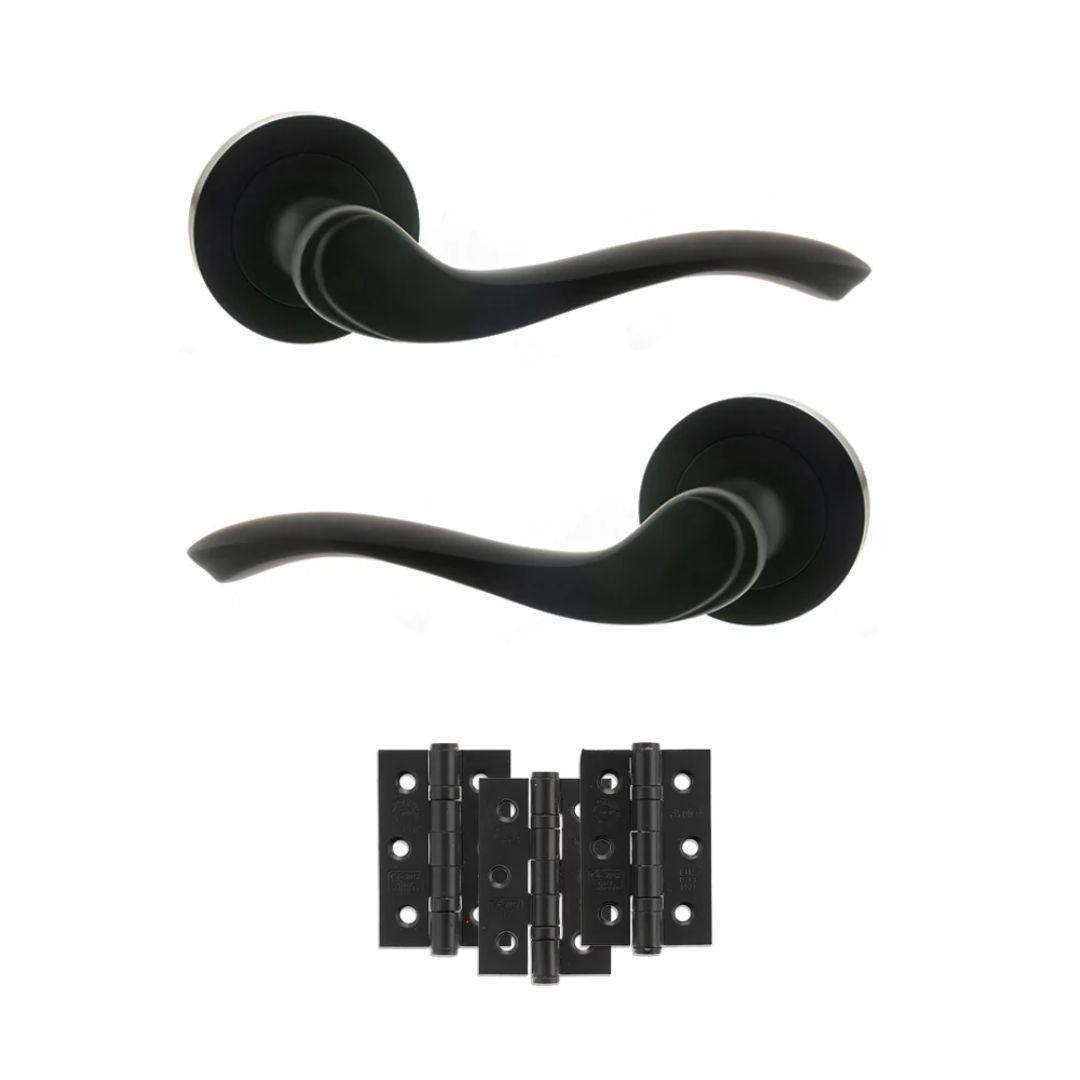 Atlantic OE178 Old English Warwick on Round Rose Door Handle Pack