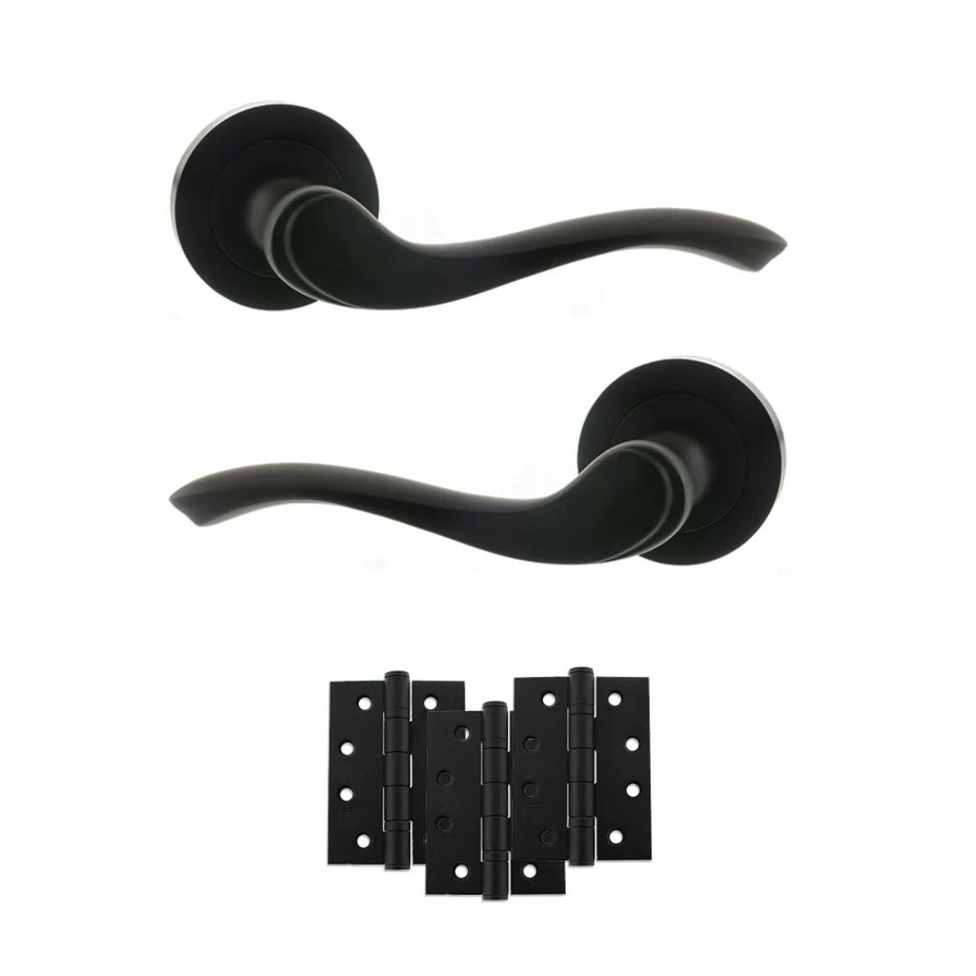 Atlantic OE178 Old English Warwick on Round Rose Door Handle Pack