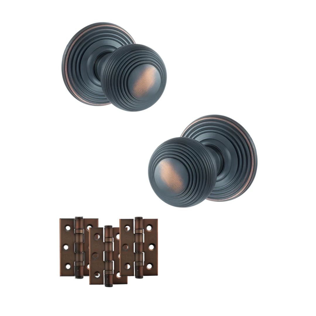 Atlantic OE50RMK Old English Ripon Mortice Knob Door Handle Pack