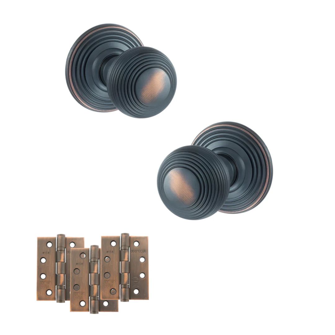 Atlantic OE50RMK Old English Ripon Mortice Knob Door Handle Pack