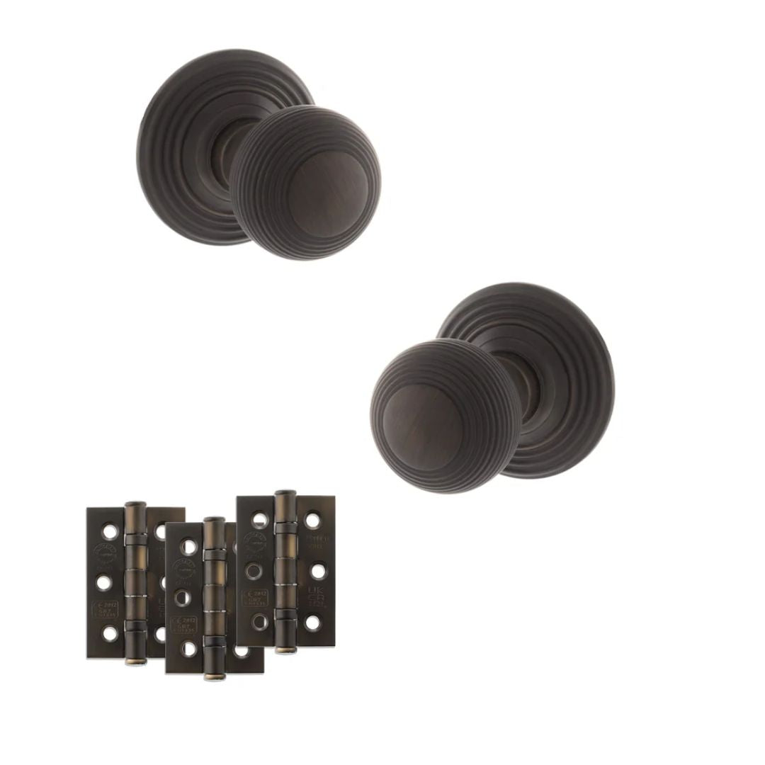 Atlantic OE50RMK Old English Ripon Mortice Knob Door Handle Pack