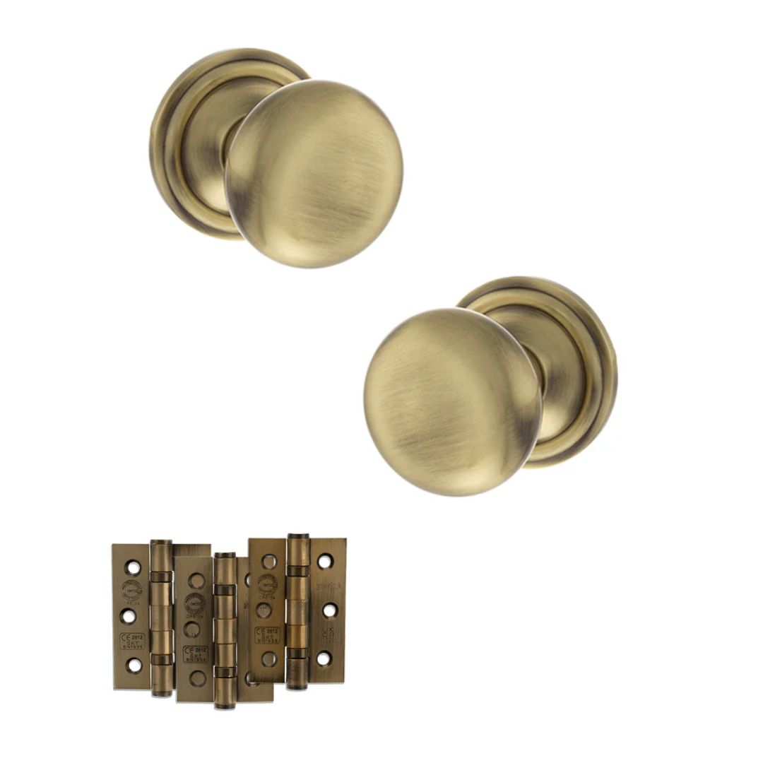 Atlantic OE58MMK Old English Harrogate Mortice Knob Door Handle Pack