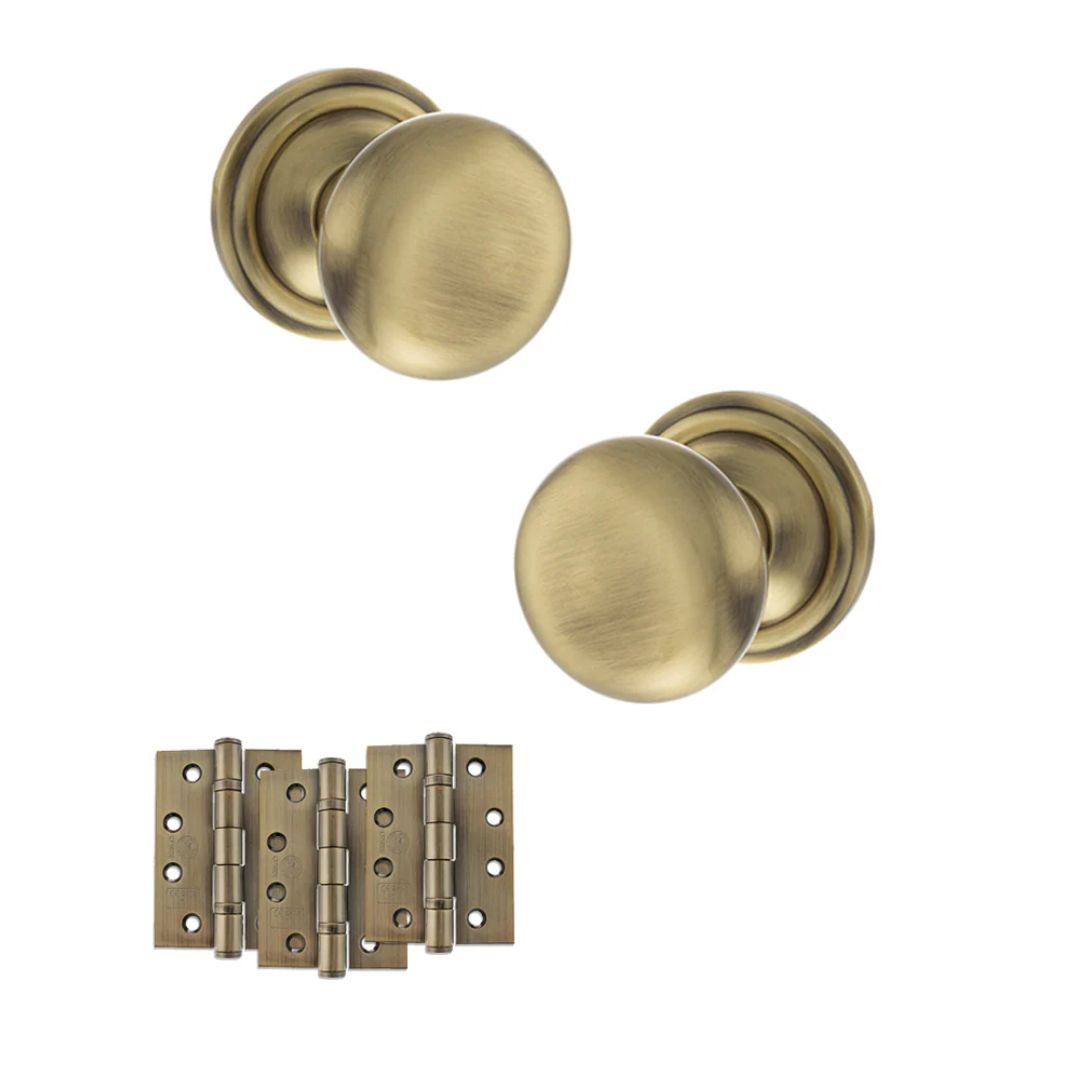 Atlantic OE58MMK Old English Harrogate Mortice Knob Door Handle Pack