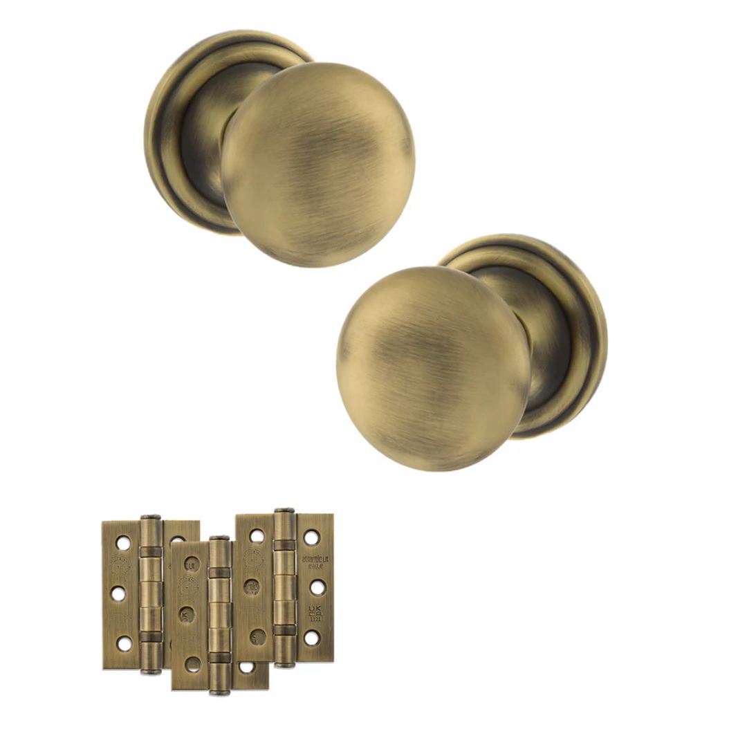 Atlantic OE58MMK Old English Harrogate Mortice Knob Door Handle Pack
