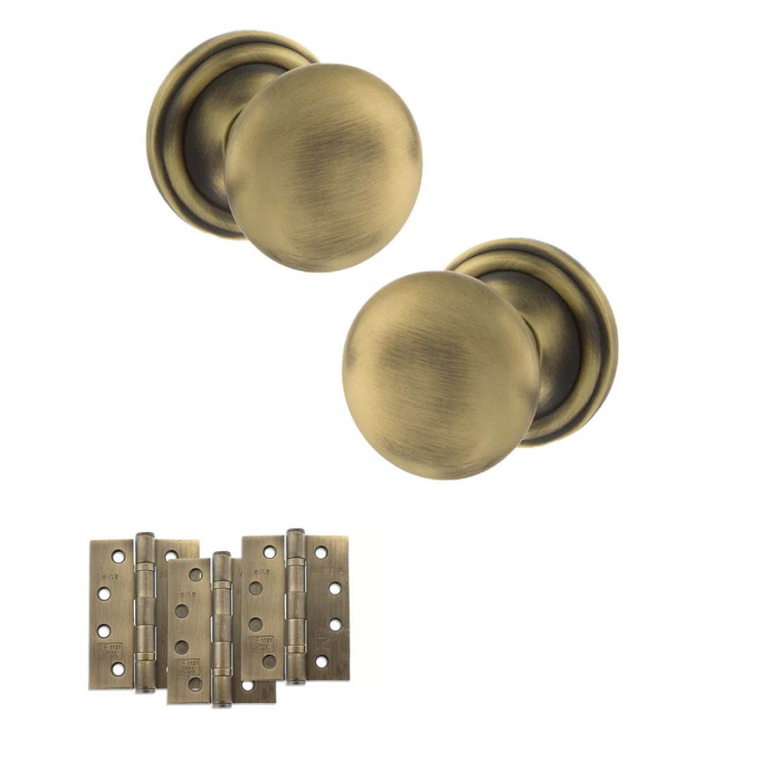 Atlantic OE58MMK Old English Harrogate Mortice Knob Door Handle Pack