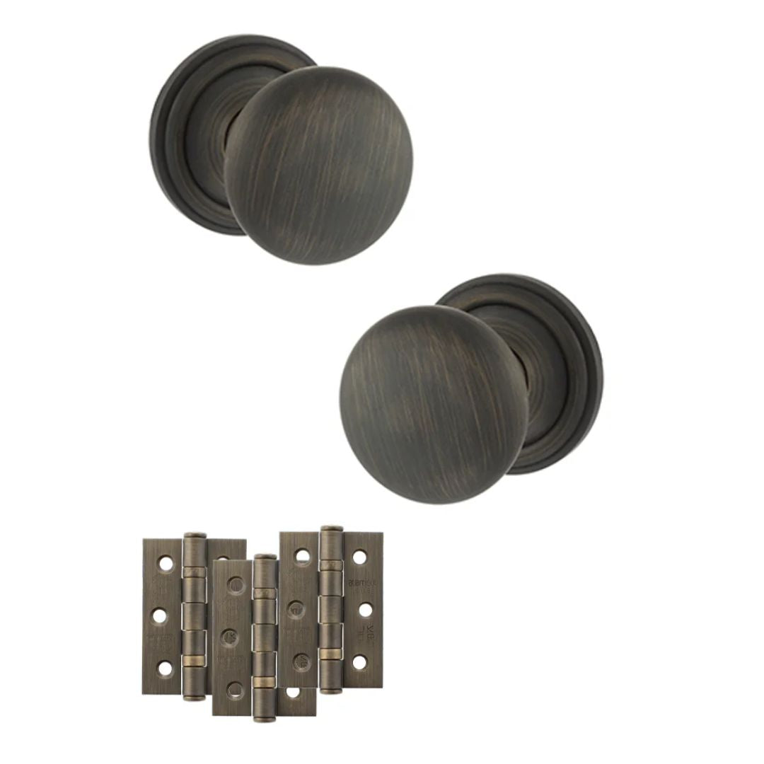 Atlantic OE58MMK Old English Harrogate Mortice Knob Door Handle Pack