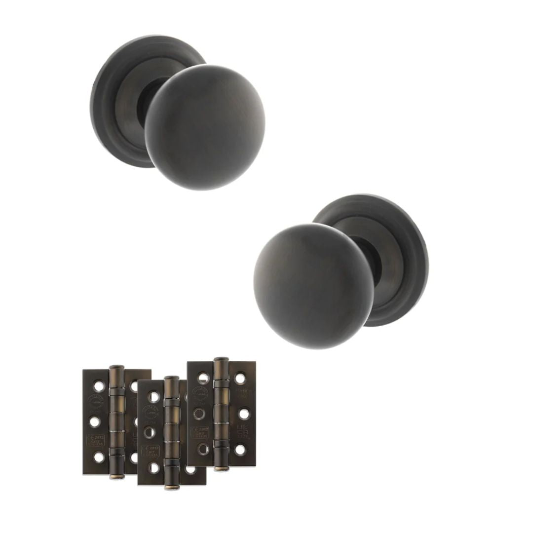 Atlantic OE58MMK Old English Harrogate Mortice Knob Door Handle Pack