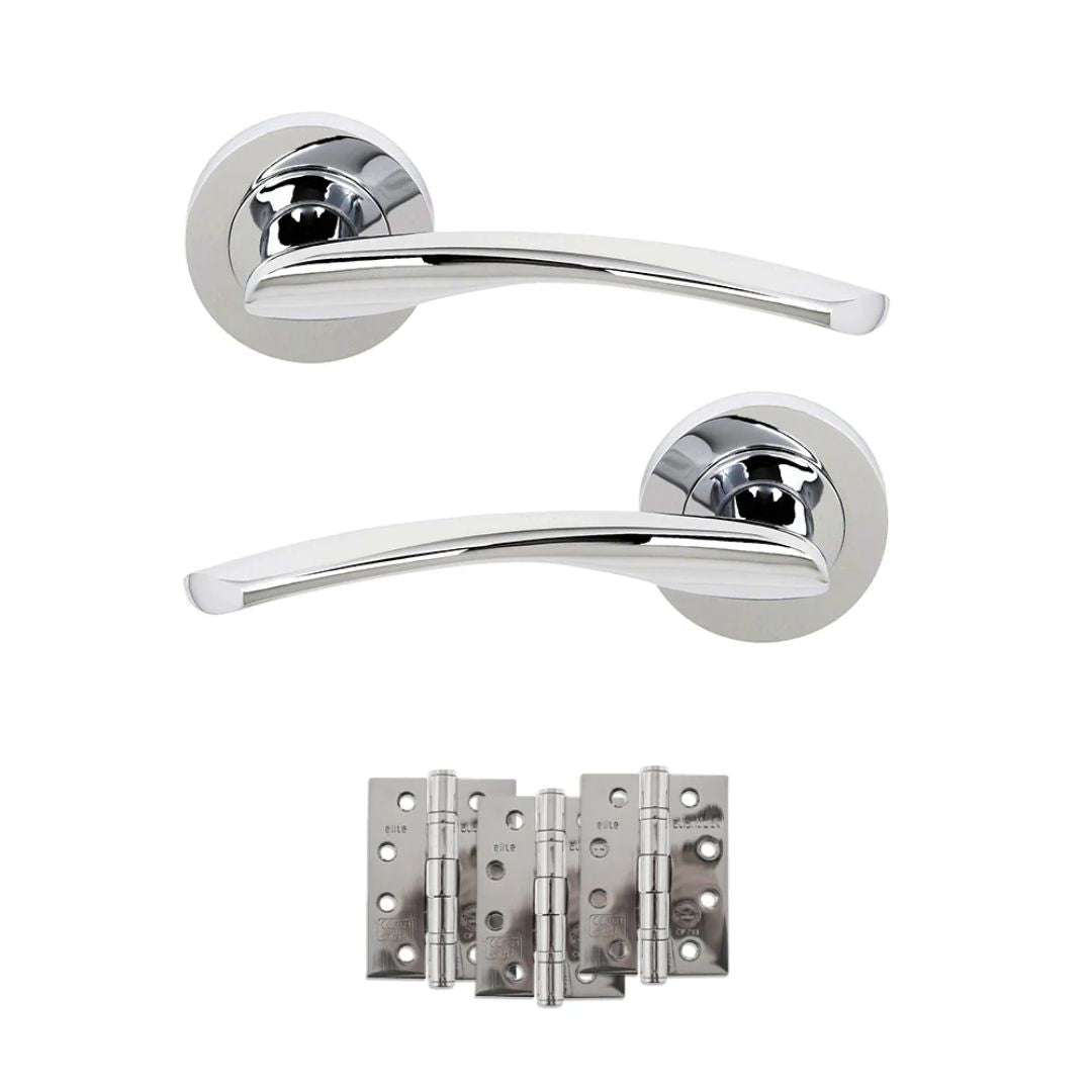 Atlantic S22R Status Arizona on Round Rose Door Handle Pack