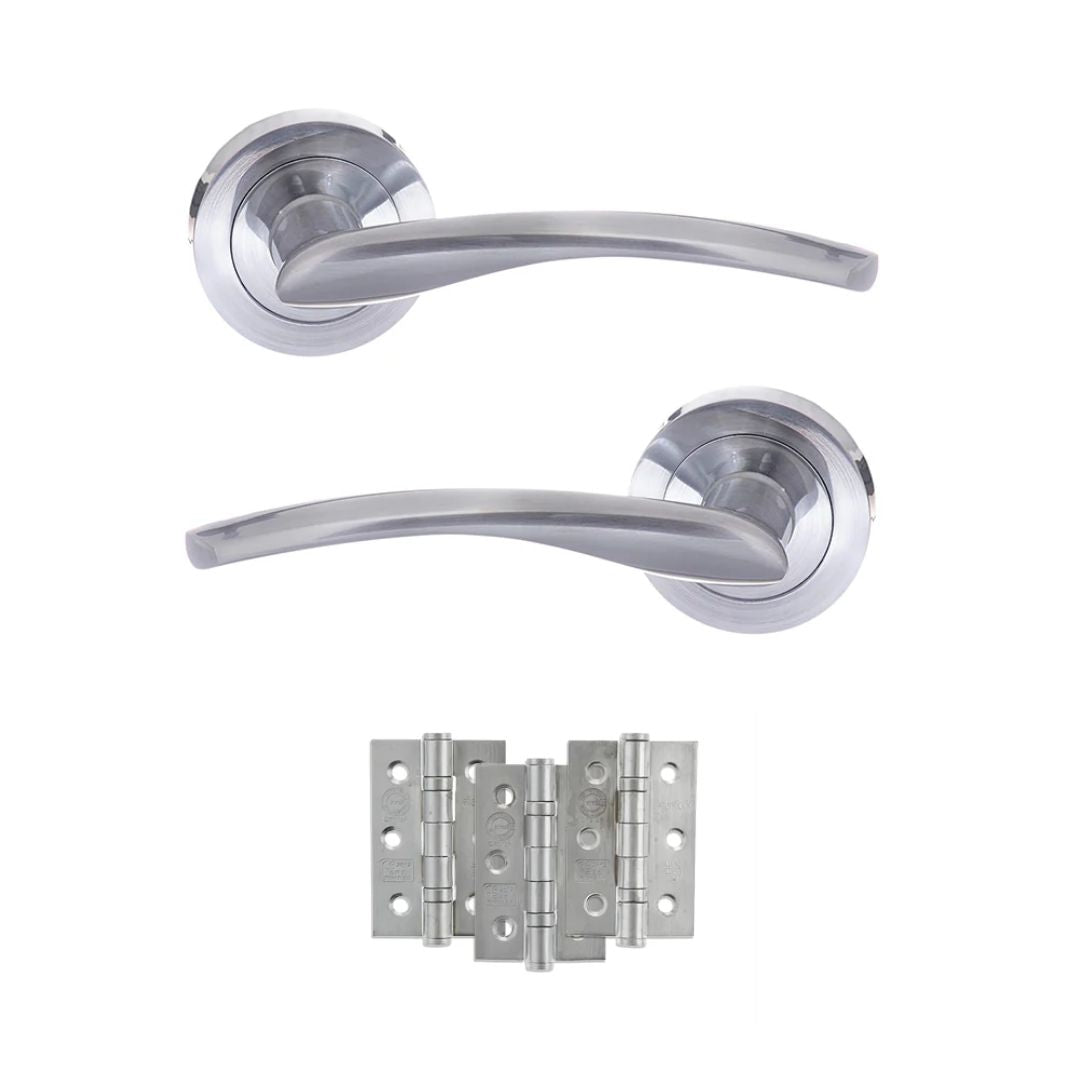Atlantic S22R Status Arizona on Round Rose Door Handle Pack
